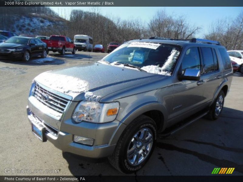 Vapor Silver Metallic / Black 2008 Ford Explorer Limited 4x4