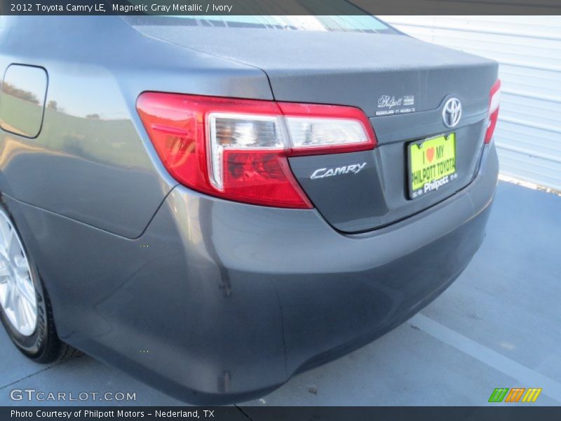 Magnetic Gray Metallic / Ivory 2012 Toyota Camry LE