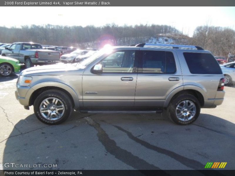 Vapor Silver Metallic / Black 2008 Ford Explorer Limited 4x4