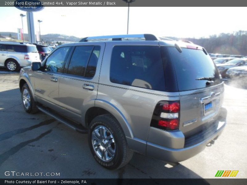 Vapor Silver Metallic / Black 2008 Ford Explorer Limited 4x4