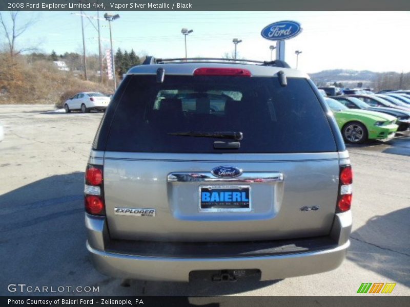 Vapor Silver Metallic / Black 2008 Ford Explorer Limited 4x4