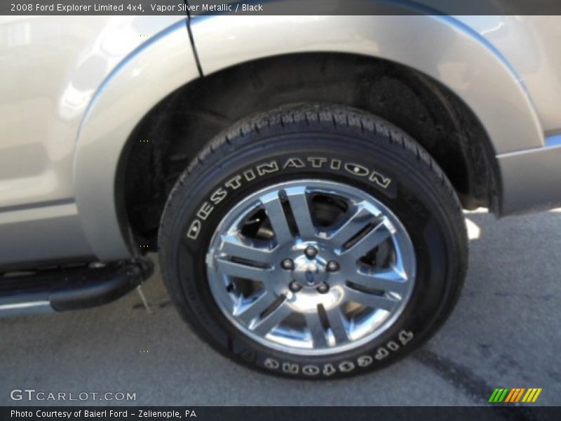 Vapor Silver Metallic / Black 2008 Ford Explorer Limited 4x4