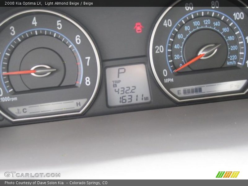 Light Almond Beige / Beige 2008 Kia Optima LX