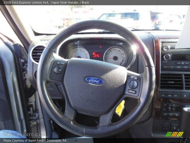 Vapor Silver Metallic / Black 2008 Ford Explorer Limited 4x4