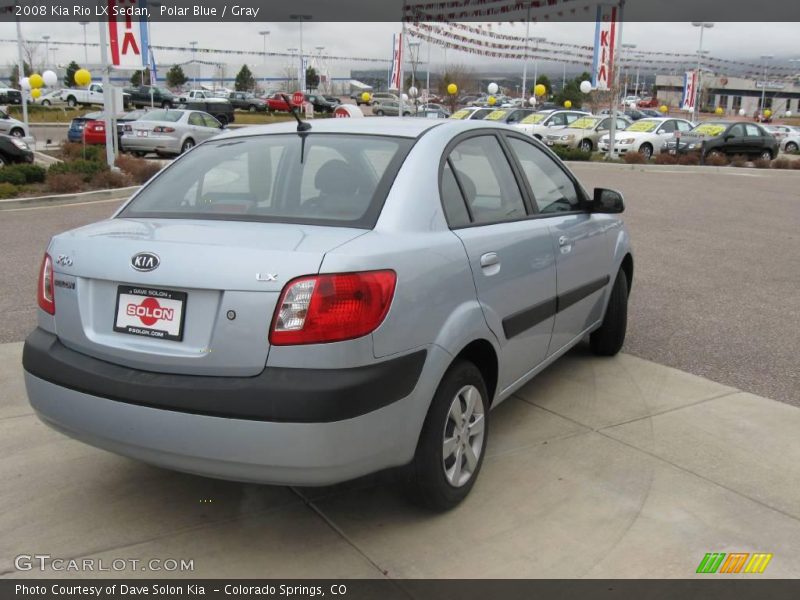 Polar Blue / Gray 2008 Kia Rio LX Sedan
