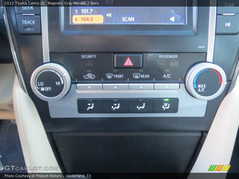Magnetic Gray Metallic / Ivory 2012 Toyota Camry LE