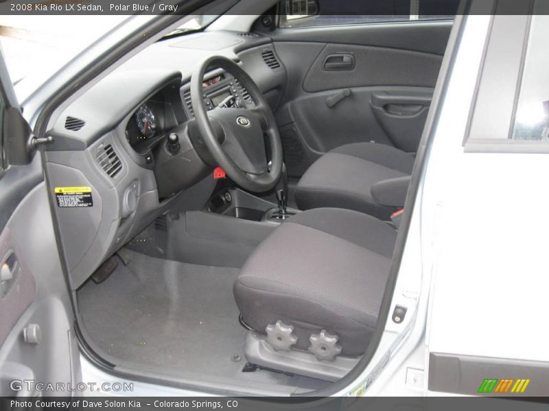 Polar Blue / Gray 2008 Kia Rio LX Sedan