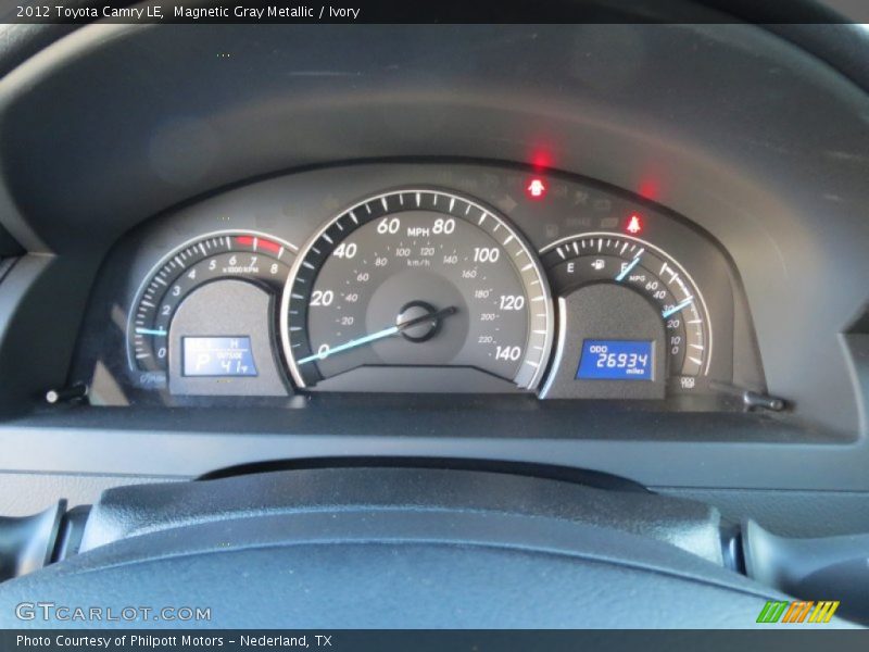 Magnetic Gray Metallic / Ivory 2012 Toyota Camry LE