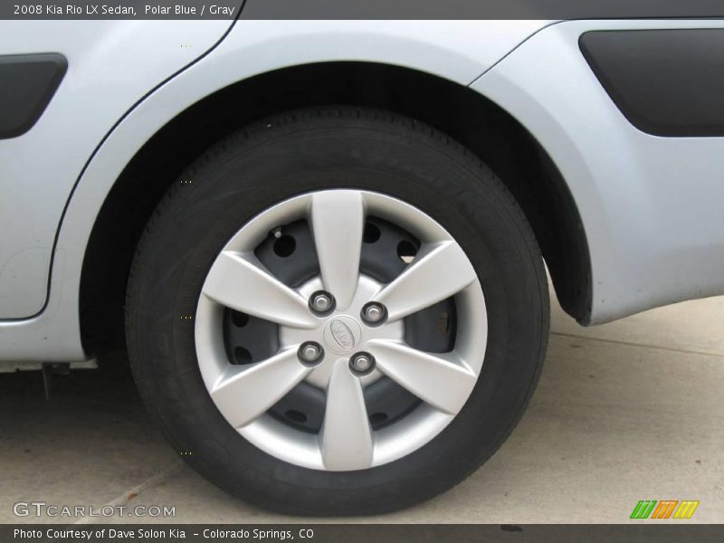 Polar Blue / Gray 2008 Kia Rio LX Sedan
