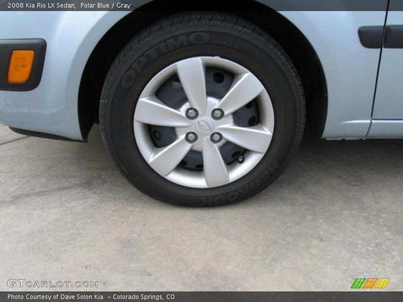Polar Blue / Gray 2008 Kia Rio LX Sedan