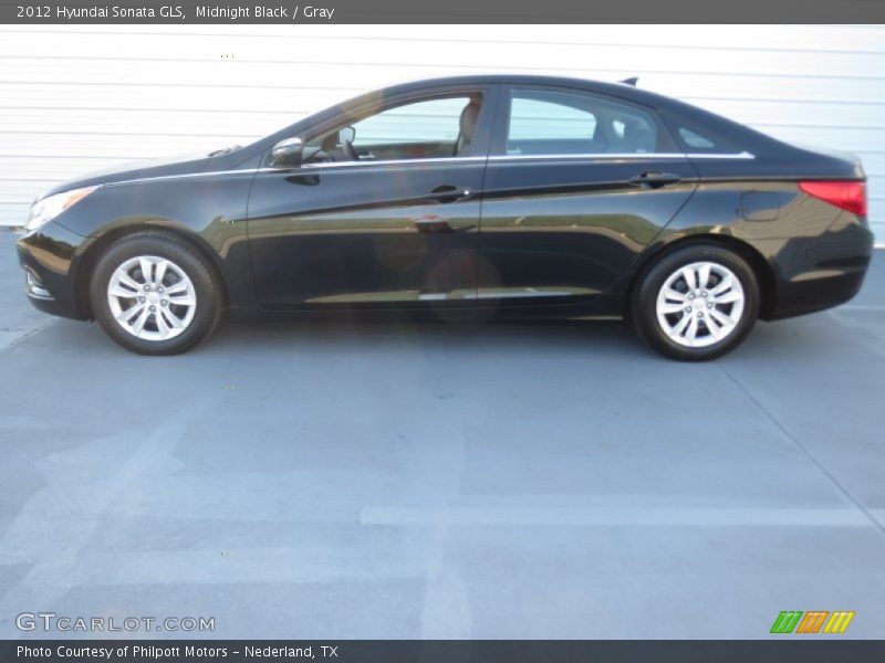 Midnight Black / Gray 2012 Hyundai Sonata GLS