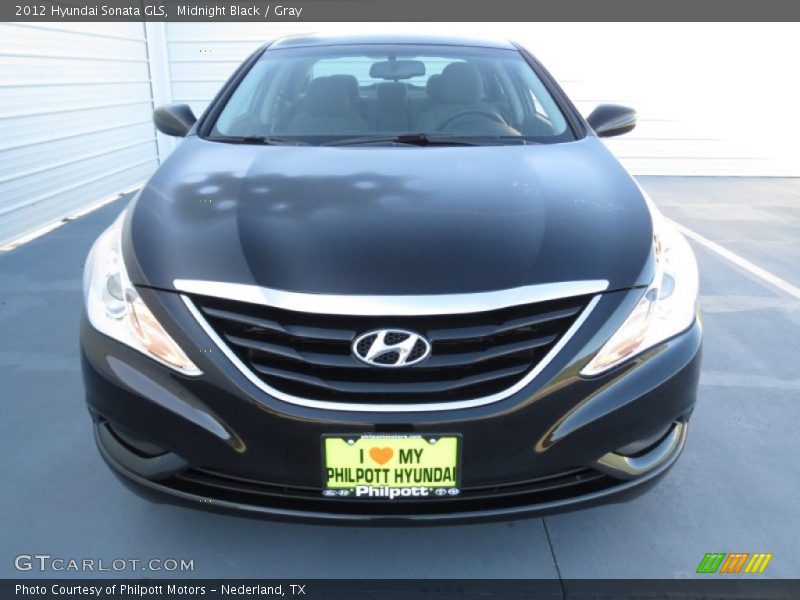 Midnight Black / Gray 2012 Hyundai Sonata GLS