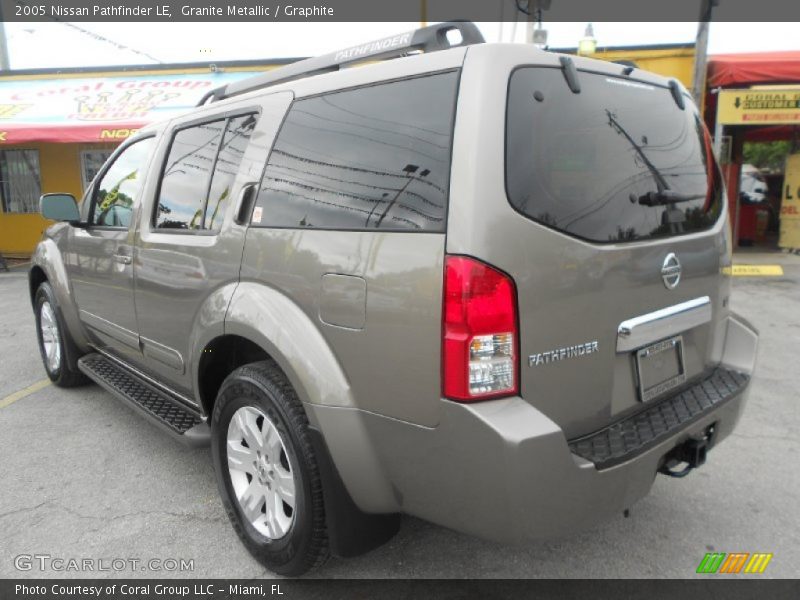 Granite Metallic / Graphite 2005 Nissan Pathfinder LE