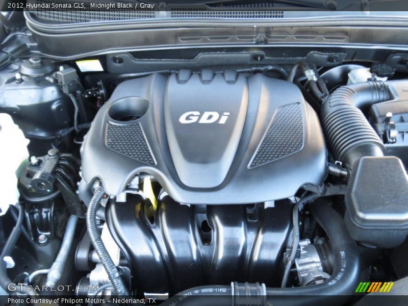 Midnight Black / Gray 2012 Hyundai Sonata GLS