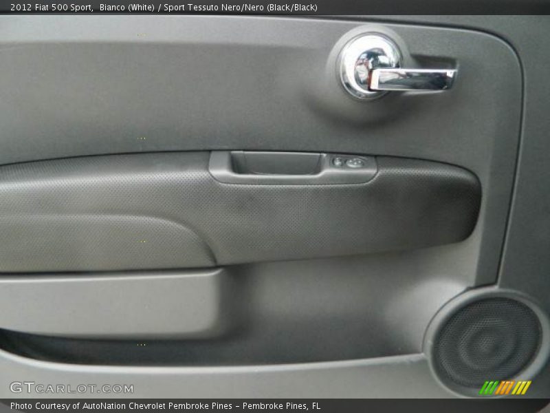 Bianco (White) / Sport Tessuto Nero/Nero (Black/Black) 2012 Fiat 500 Sport