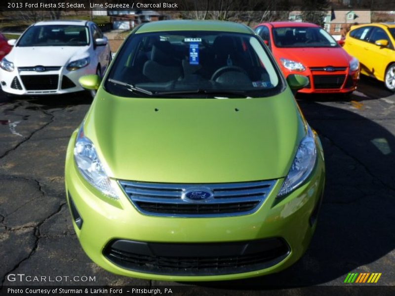  2013 Fiesta SE Sedan Lime Squeeze