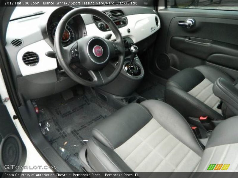 Sport Tessuto Nero/Nero (Black/Black) Interior - 2012 500 Sport 