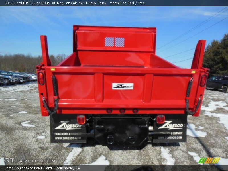 Vermillion Red / Steel 2012 Ford F350 Super Duty XL Regular Cab 4x4 Dump Truck