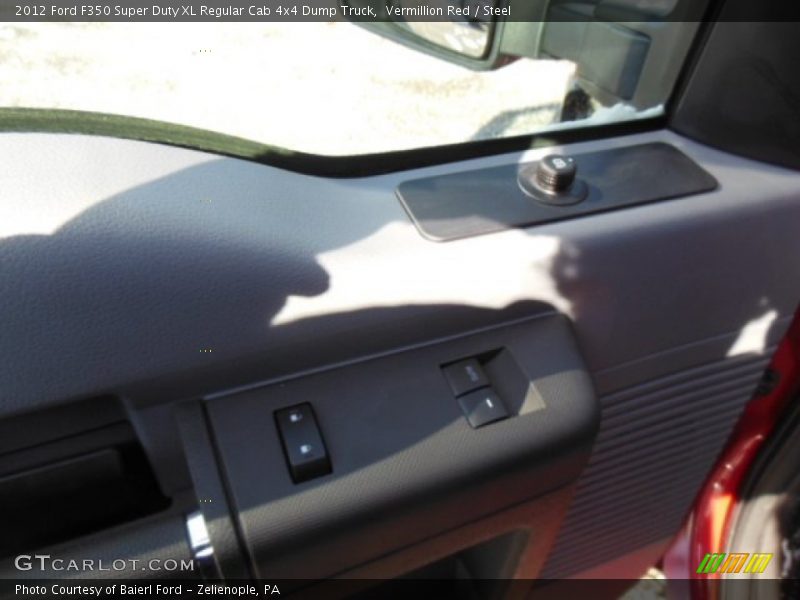 Vermillion Red / Steel 2012 Ford F350 Super Duty XL Regular Cab 4x4 Dump Truck