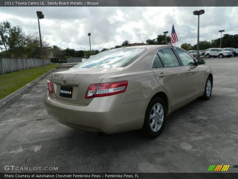 Sandy Beach Metallic / Bisque 2011 Toyota Camry LE