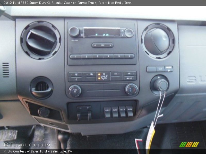 Controls of 2012 F350 Super Duty XL Regular Cab 4x4 Dump Truck