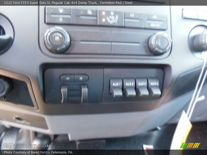 Vermillion Red / Steel 2012 Ford F350 Super Duty XL Regular Cab 4x4 Dump Truck