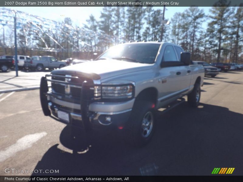 Bright Silver Metallic / Medium Slate Gray 2007 Dodge Ram 2500 Big Horn Edition Quad Cab 4x4