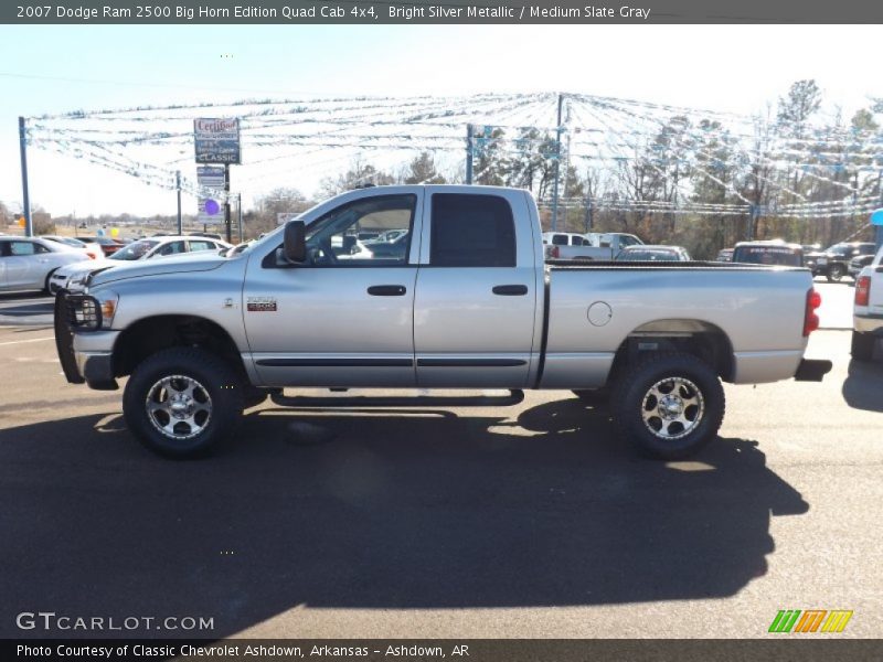 Bright Silver Metallic / Medium Slate Gray 2007 Dodge Ram 2500 Big Horn Edition Quad Cab 4x4