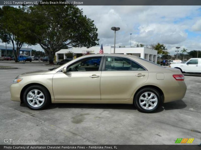 Sandy Beach Metallic / Bisque 2011 Toyota Camry LE