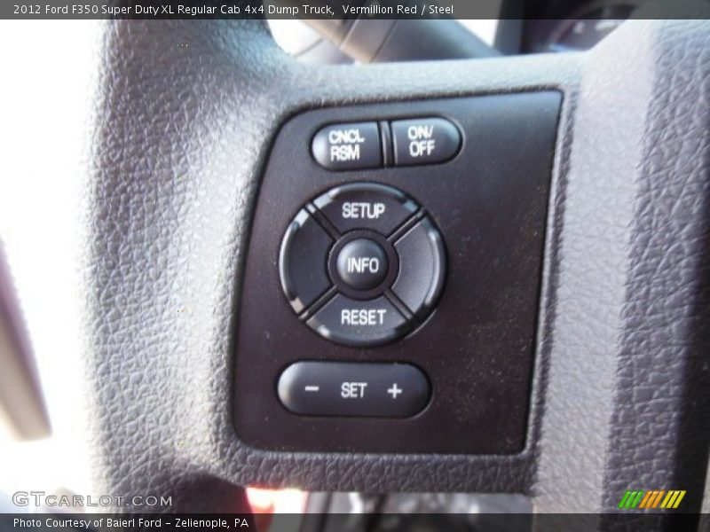 Controls of 2012 F350 Super Duty XL Regular Cab 4x4 Dump Truck