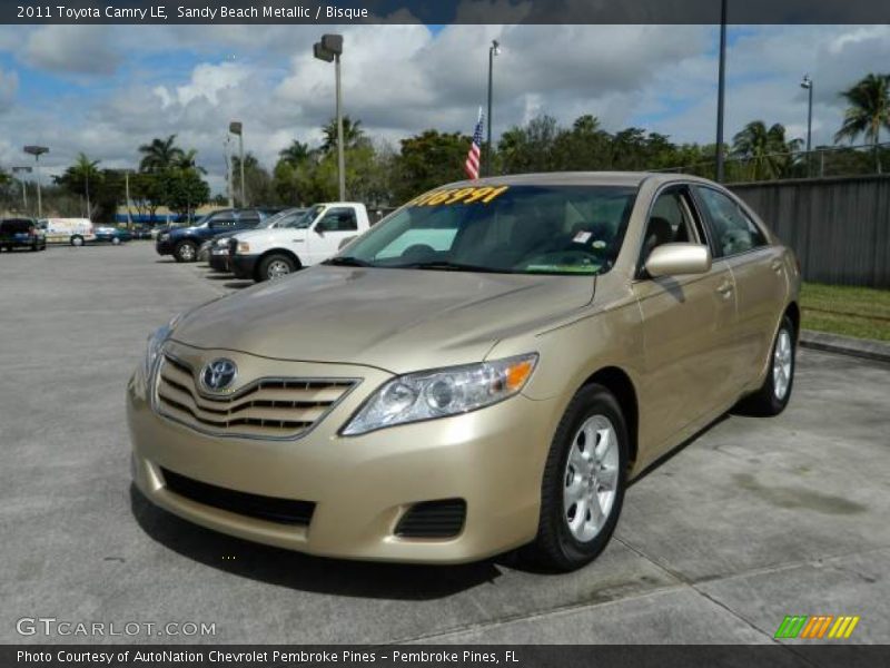 Sandy Beach Metallic / Bisque 2011 Toyota Camry LE