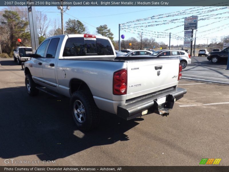 Bright Silver Metallic / Medium Slate Gray 2007 Dodge Ram 2500 Big Horn Edition Quad Cab 4x4