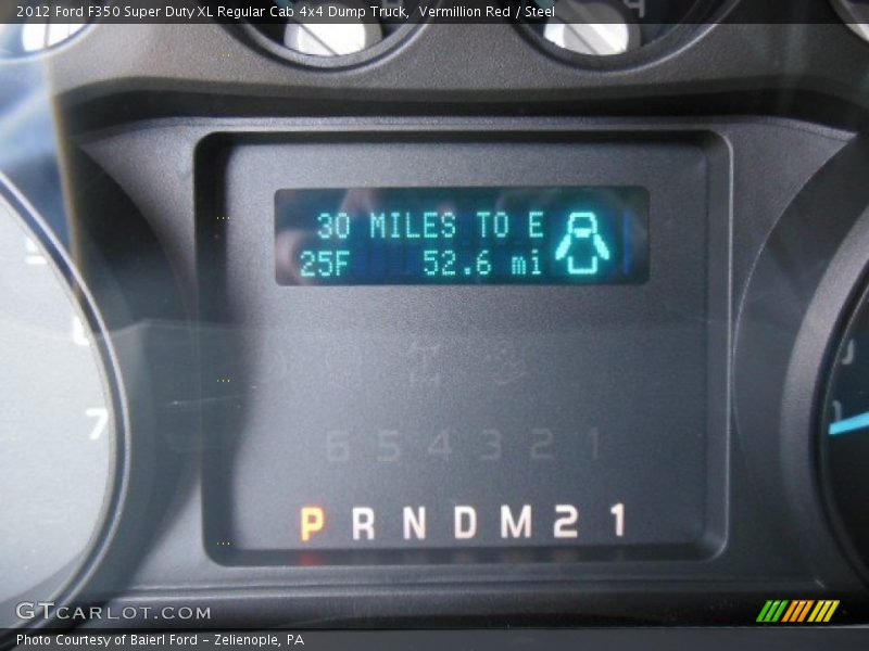 Vermillion Red / Steel 2012 Ford F350 Super Duty XL Regular Cab 4x4 Dump Truck