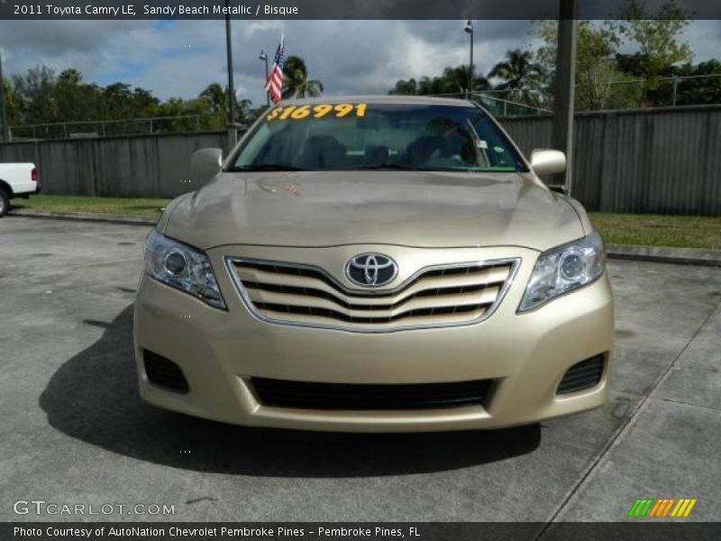 Sandy Beach Metallic / Bisque 2011 Toyota Camry LE