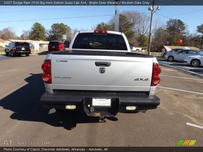 Bright Silver Metallic / Medium Slate Gray 2007 Dodge Ram 2500 Big Horn Edition Quad Cab 4x4