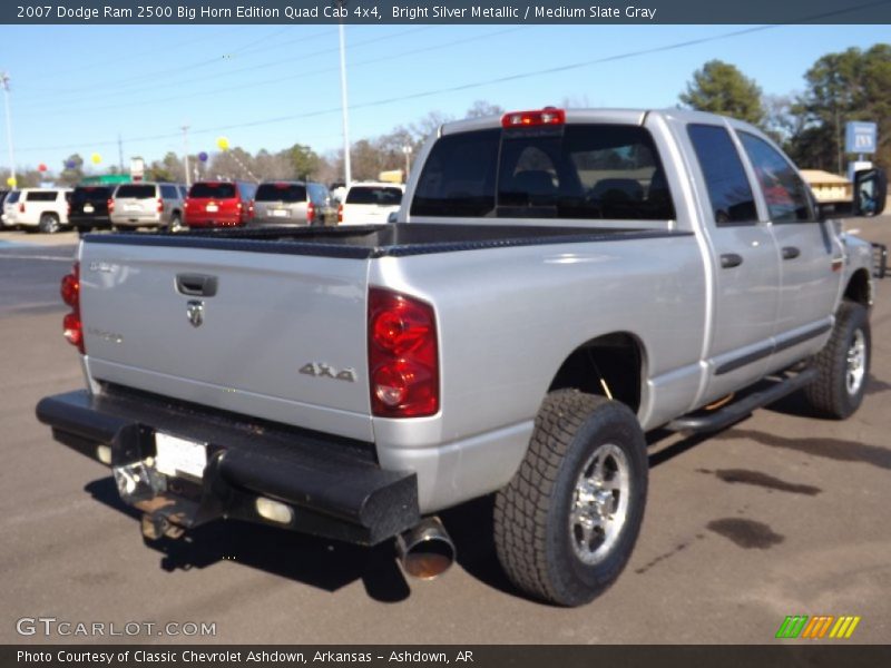 Bright Silver Metallic / Medium Slate Gray 2007 Dodge Ram 2500 Big Horn Edition Quad Cab 4x4