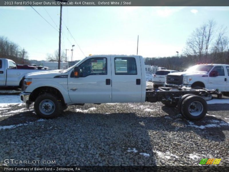Oxford White / Steel 2013 Ford F350 Super Duty XL Crew Cab 4x4 Chassis