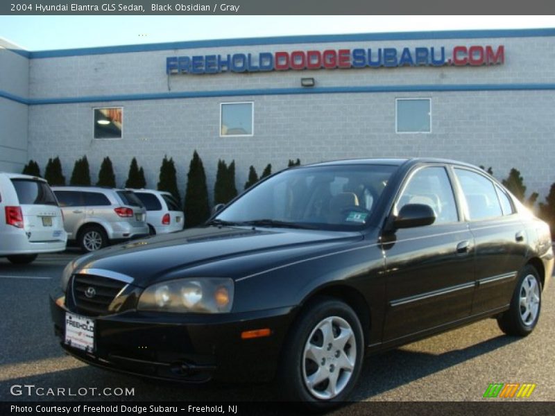 Black Obsidian / Gray 2004 Hyundai Elantra GLS Sedan