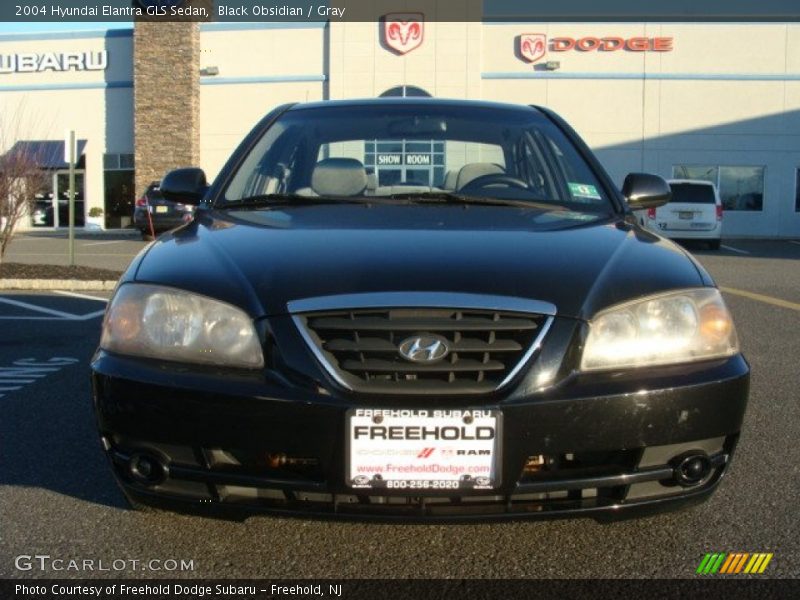 Black Obsidian / Gray 2004 Hyundai Elantra GLS Sedan