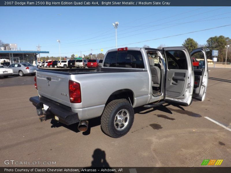 Bright Silver Metallic / Medium Slate Gray 2007 Dodge Ram 2500 Big Horn Edition Quad Cab 4x4