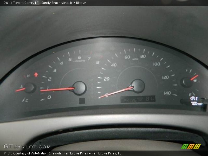 Sandy Beach Metallic / Bisque 2011 Toyota Camry LE