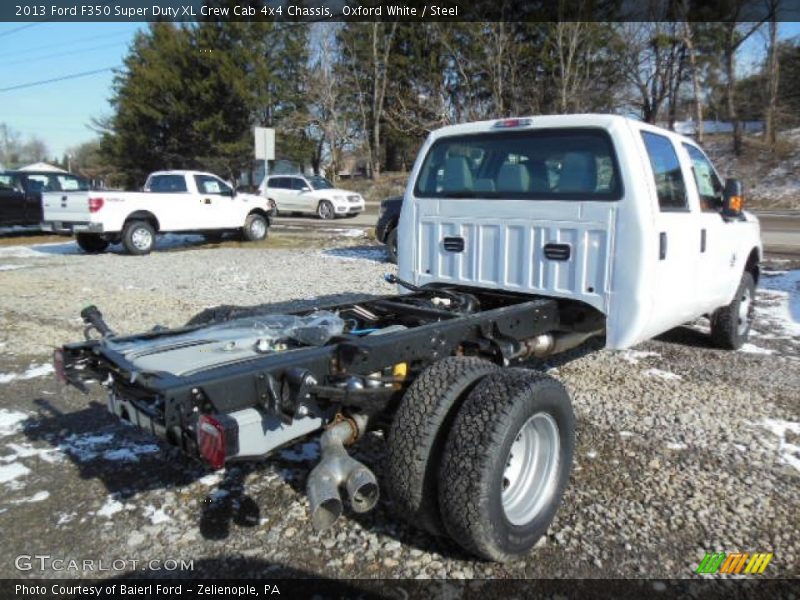  2013 F350 Super Duty XL Crew Cab 4x4 Chassis Oxford White