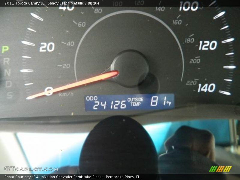 Sandy Beach Metallic / Bisque 2011 Toyota Camry LE