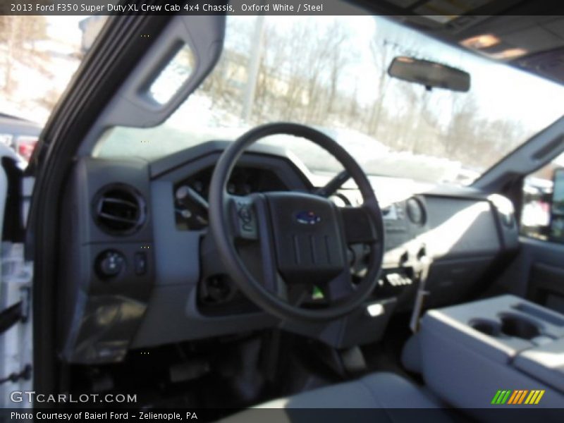 Oxford White / Steel 2013 Ford F350 Super Duty XL Crew Cab 4x4 Chassis
