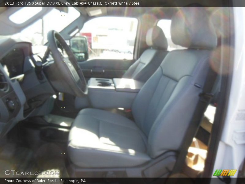 Oxford White / Steel 2013 Ford F350 Super Duty XL Crew Cab 4x4 Chassis