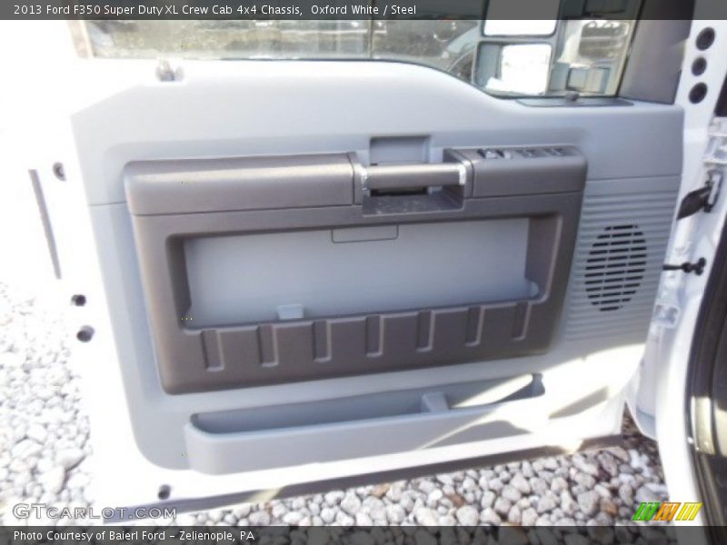 Oxford White / Steel 2013 Ford F350 Super Duty XL Crew Cab 4x4 Chassis