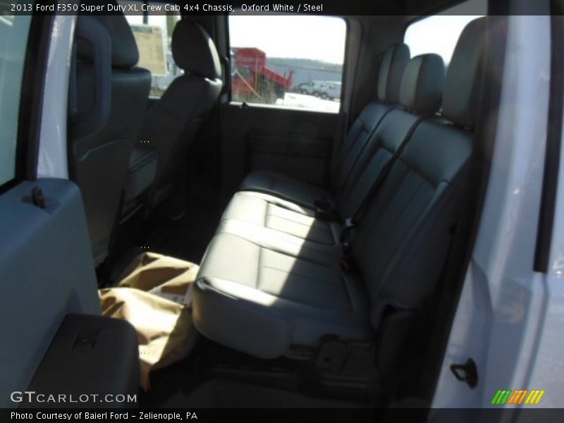Oxford White / Steel 2013 Ford F350 Super Duty XL Crew Cab 4x4 Chassis