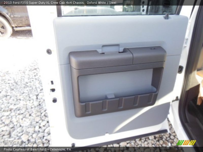 Oxford White / Steel 2013 Ford F350 Super Duty XL Crew Cab 4x4 Chassis