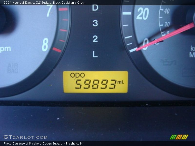 Black Obsidian / Gray 2004 Hyundai Elantra GLS Sedan