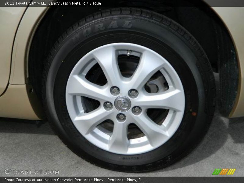 Sandy Beach Metallic / Bisque 2011 Toyota Camry LE